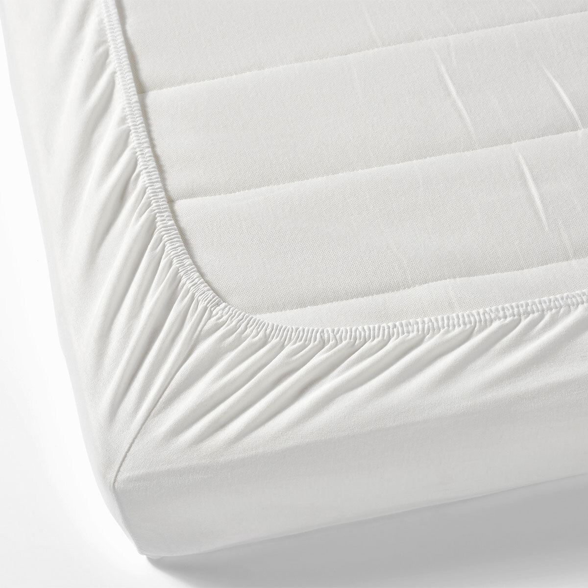 Underside of fitted sheet