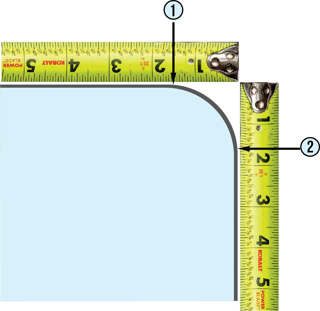 Measuring Mattress Radius with Rulers
