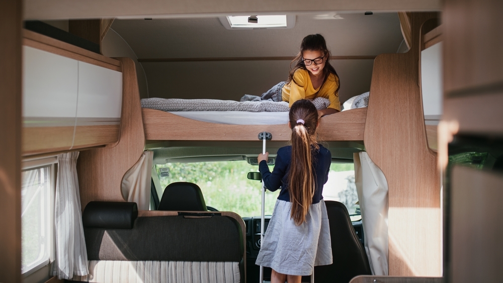Kids in RV Bunk Bed