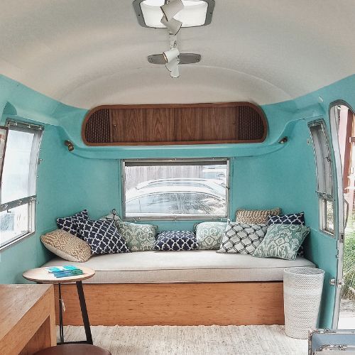 Vintage Airstream Camper Interior